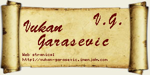 Vukan Garašević vizit kartica